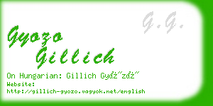 gyozo gillich business card